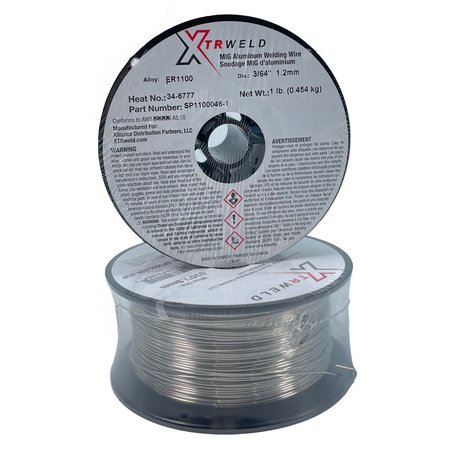 XTRWELD 316L Filler Metal, 0.023, Stainless Steel, 2 Lb. Spool priced per pound MIG SP316L023-2DP